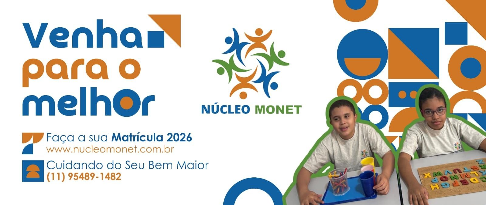 Núcleo Monet - Escola de Educação Especial em São Paulo - Carrossel de imagens